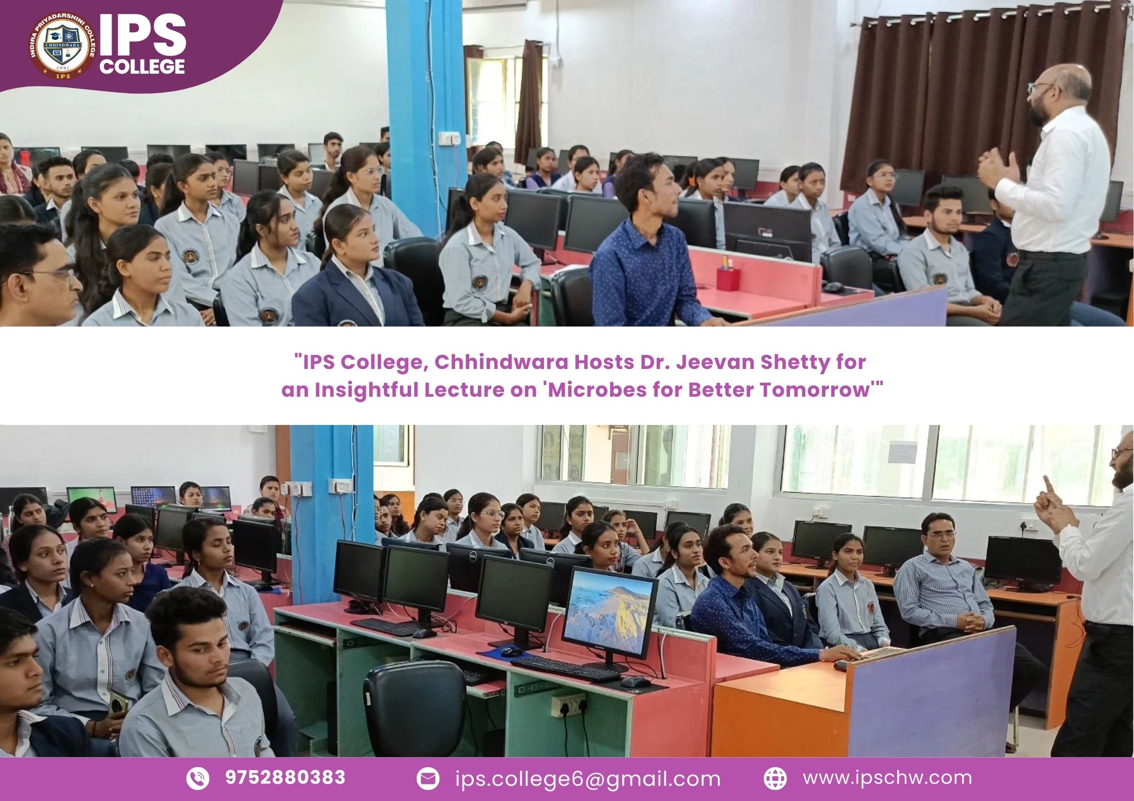 "IPS College, Chhindwara Hosts Dr. Jeevan Shetty for an Insightful Lecture on 